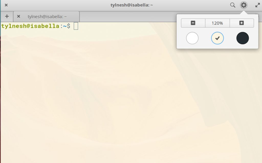 Terminal - Light theme
